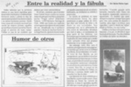 Entre la realidad y la fábula  [artículo] Marino Muñoz Lagos.