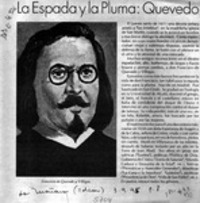 La Espada y la pluma, Quevedo  [artículo].