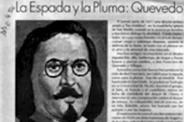 La Espada y la pluma, Quevedo  [artículo].