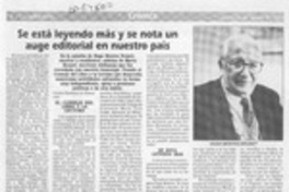 Se está leyendo más y se nota un auge editorial en nuestro país