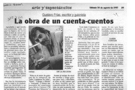 La Obra de un cuenta-cuentos  [artículo].