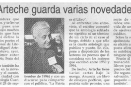 Arteche guarda varias novedades  [artículo].