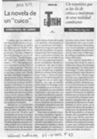 La novela de un "cuico"  [artículo] Milton Aguilar.