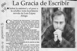 La gracia de escribir  [artículo] Carolina Andonie Dracos.