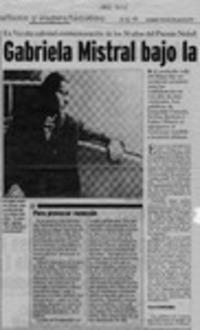 Gabriela Mistral bajo la mirada de sus amigos  [artículo] Leopoldo Pulgar.