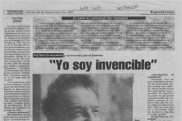 "Yo soy invencible"  [artículo] Grace Dunlop.