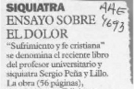 Ensayo sobre el dolor  [artículo].
