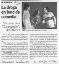 La droga en tono de comedia  [artículo].