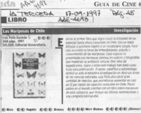 Las mariposas de Chile  [artículo].