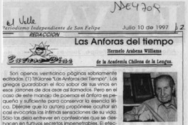 Las ánforas del tiempo  [artículo] Hermelo Arabena Williams.