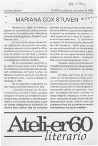 Mariana Cox Stuven  [artículo].