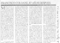 Francisco Coloane, 87 años después