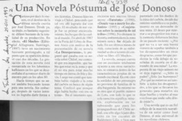 Una novela póstuma de José Donoso  [artículo] Wellington Rojas Valdebenito.