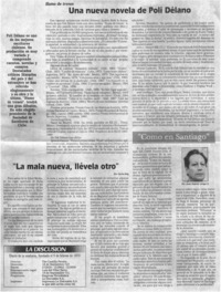 Una Nueva novela de Poli Délano