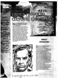 Primer producto cultural exportable  [artículo].