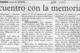 Encuentro con la memoria  [artículo].