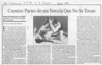 Cuentos, partes de una novela que no se tocan  [artículo] Javier Edwards Renard.