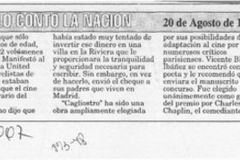 Vicente Huidobro va a Hollywood