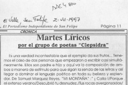Martes líricos  [artículo].