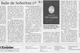 Baile de señoritas  [artículo] Clemente Riedemann.