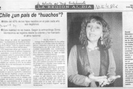 Chile, un país de "huachos"  [artículo].