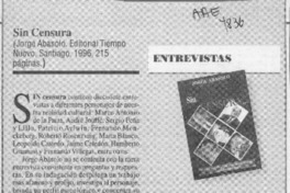 Sin censura  [artículo] Mario Tomás Schilling F.