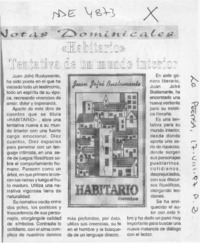 "Habitario" tentativa de un mundo interior  [artículo].