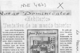 "Habitario" tentativa de un mundo interior  [artículo].
