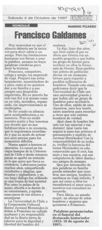 Francisco Galdames  [artículo] Marino Pizarro.