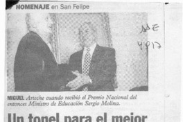 Un Tonel para el mejor  [artículo].