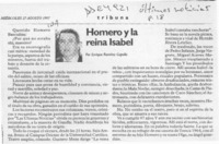 Homero y la reina Isabel  [artículo] Enrique Ramírez Capello.