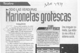 Marionetas grotescas  [artículo] Andrés Gómez.