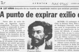 A punto de expirar exilio de Bilbao  [artículo].