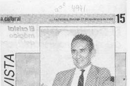 "Para mí, la vida tiene una trascendencia absoluta"