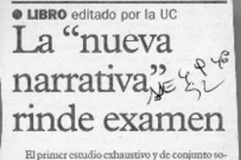 La "Nueva narrativa" rinde examen