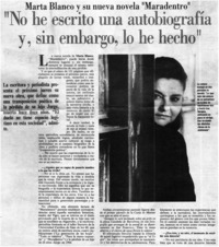 "No he escrito una autobiografía y, sin embargo, lo he hecho"