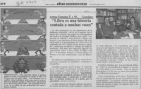 "Libro es una historia contada a muchas voces"  [artículo].