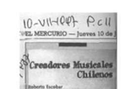 Libro sobre la música chilena  [artículo].