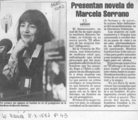 Presentan novela de Mardela Serrano  [artículo] E. C.