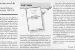 Historia constitucional de Chile  [artículo] Tomás P. Mac Hale.