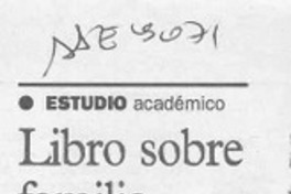 Libro sobre familia y divorcio  [artículo].