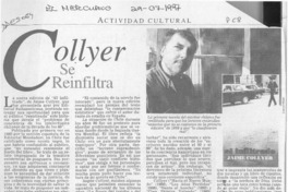Collyer se reinfiltra  [artículo].