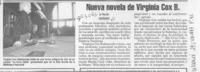 Nueva novela de Virginia Cox B.  [artículo].