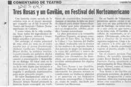 Tres rosas y un gavilán, en Festival del Norteamericano  [artículo] Leopoldo Pulgar I.