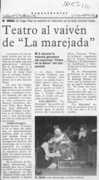 Teatro al vaivén de "La marejada"  [artículo].