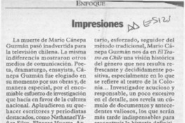 Impresiones  [artículo] Mentessana.