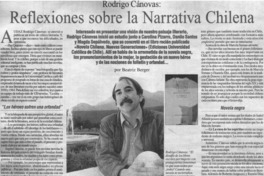 Reflexiones sobre la narrativa chilena