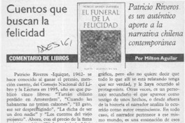 Cuentos que buscan la felicidad  [artículo] Milton Aguilar.