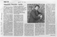 Mauricio redolés canta --   Gabriela Bade M.