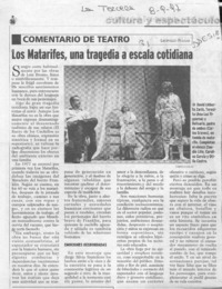 Los Matarifes, una tragedia a escala cotidiana  [artículo] Leopoldo Pulgar.